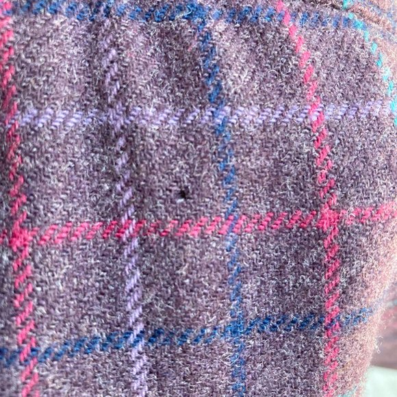 Pendleton Vintage Wool Suit Purple Plaid Plus Jacket Skirt Set Classic Tartan 16 - Picture 7 of 11